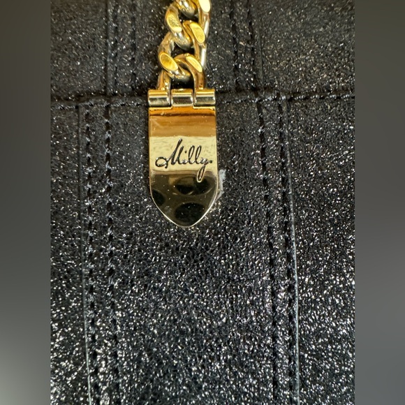 Milly Black Metallic Mini Shoulder Bag - Picture 6 of 11